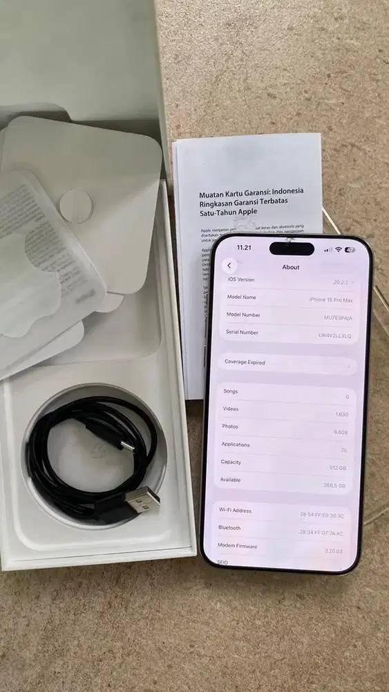Iphone 15 pro max 512gb IBOX bisa TT