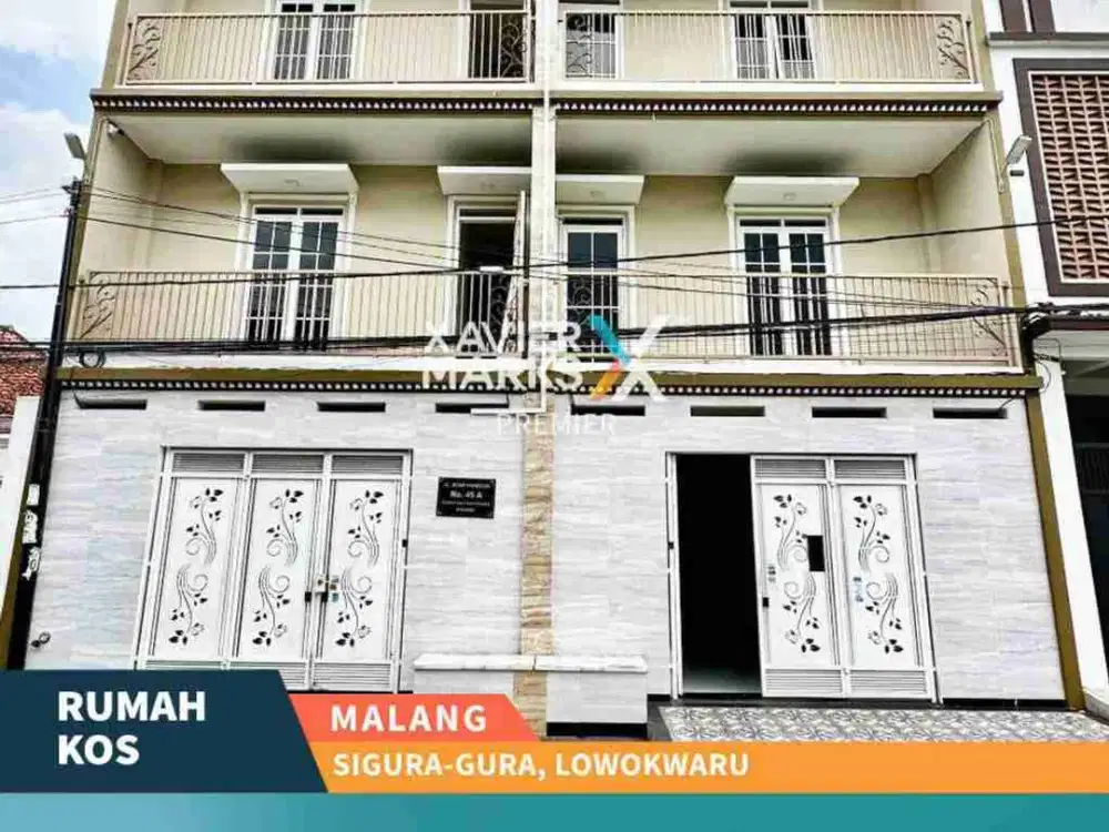 Dijual Rumah Kost Aktif 22 KT Sangat Strategis Di Sigura-Gura Malang