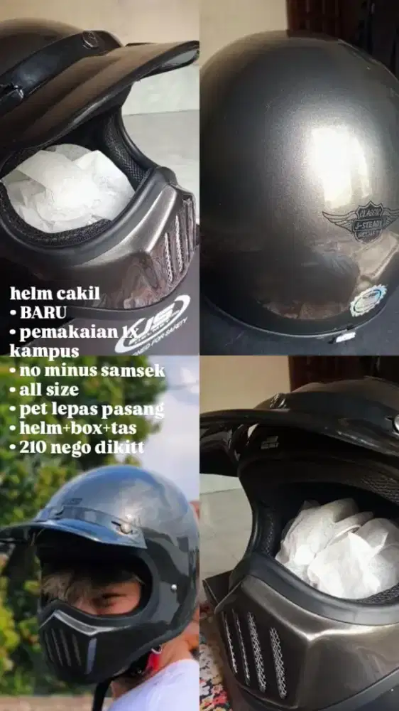 Helm Cakil Abu Tua