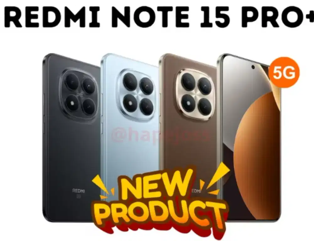 Murah hp Xiaomi Redmi Note 15 pro+ plus 5G 12/512 grs resmi, bs TT
