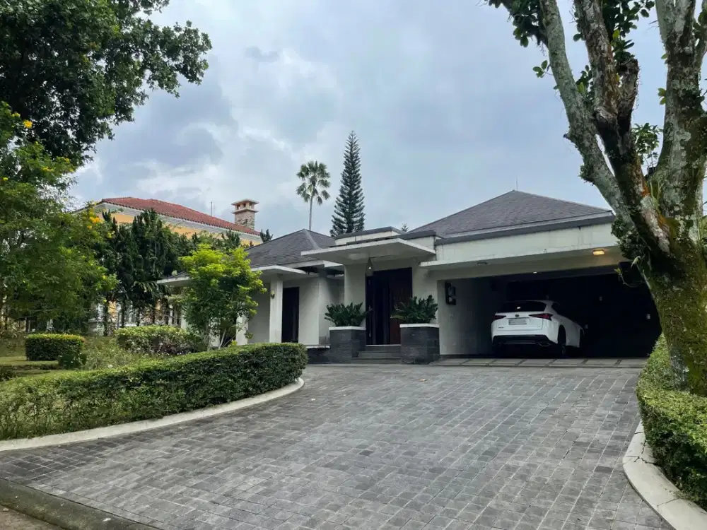 Dijual Rumah Mewah Rasa Villa Aesthetic di Rancamaya Bogor – View Gunung Salak, Semi Furnished, Lingkungan Elite & Nyaman