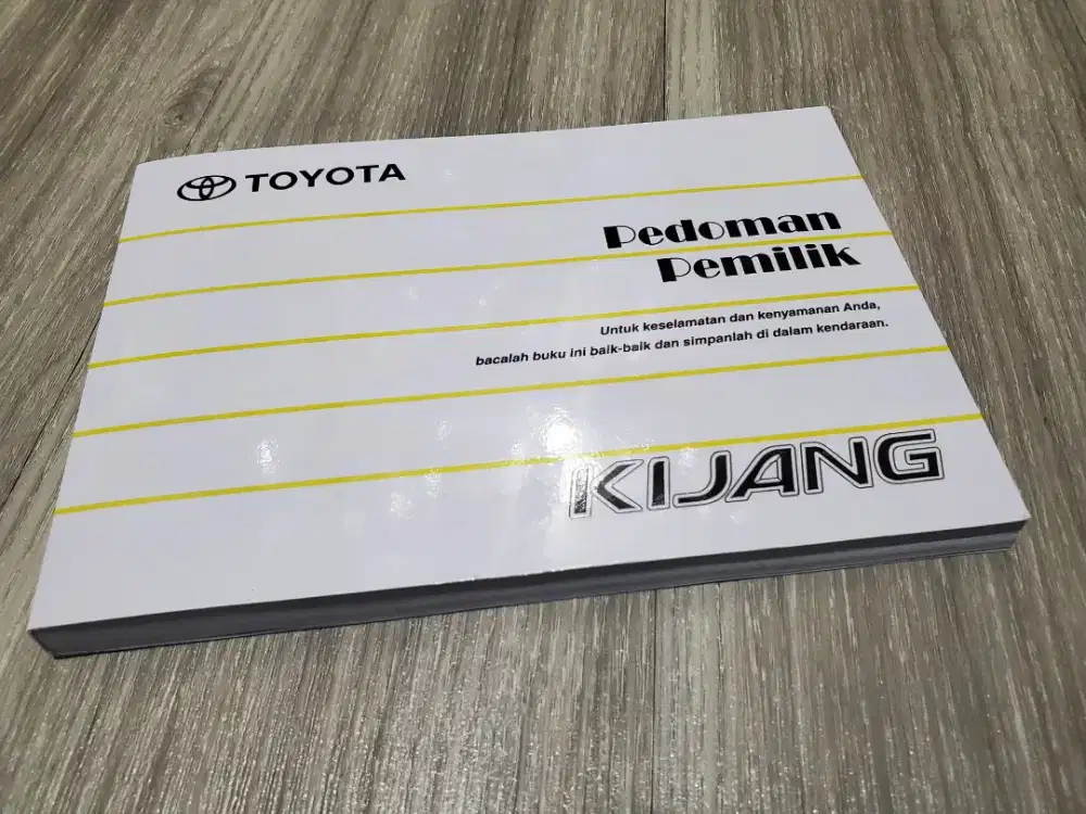 Book Manual Service Repro Ori Toyota Kijang Krista/LGX dll 2000/04
