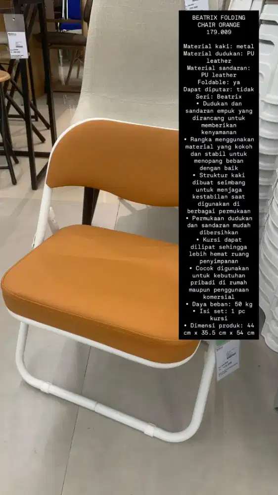 Kursi lipat minimalis by selma