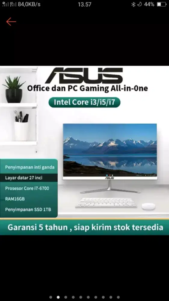 Jual cepat Asus All in one PV