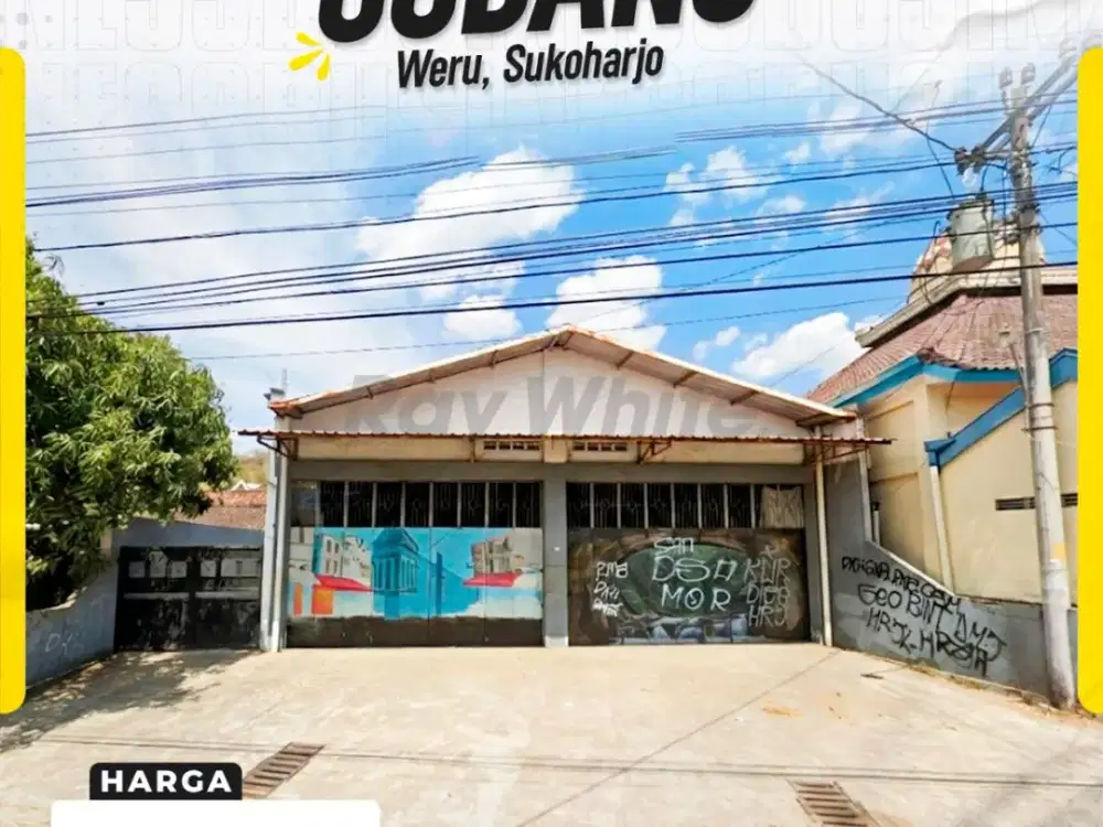 Gudang Siap Pakai Di Weru Sukoharjo Lokasi Padat Penduduk Akses Kontainer
