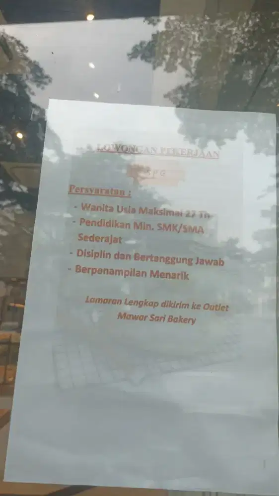 spg cafe dan store crew bakery