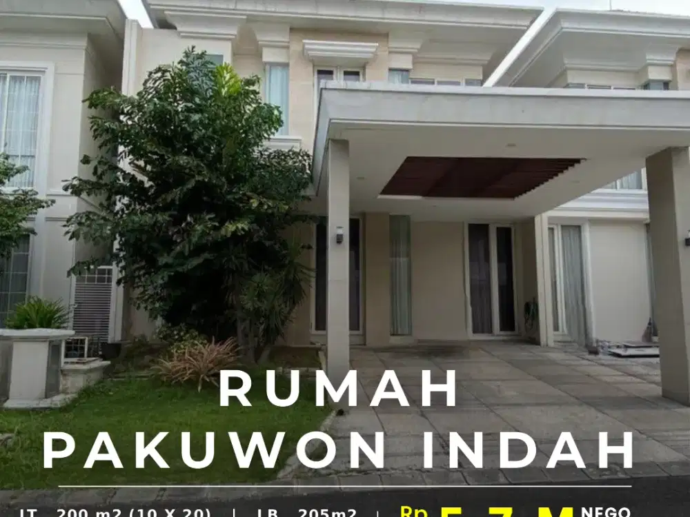 Dijual Rumah Pakuwon Indah, Lokasi Bagus Dekat G-Walk di Surabaya