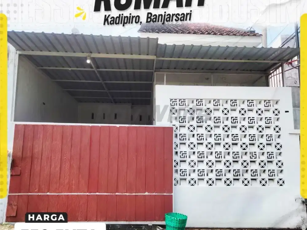 Rumah Cluster 3kamar Siap huni dekat Kampus Unisri kadipiro Solo