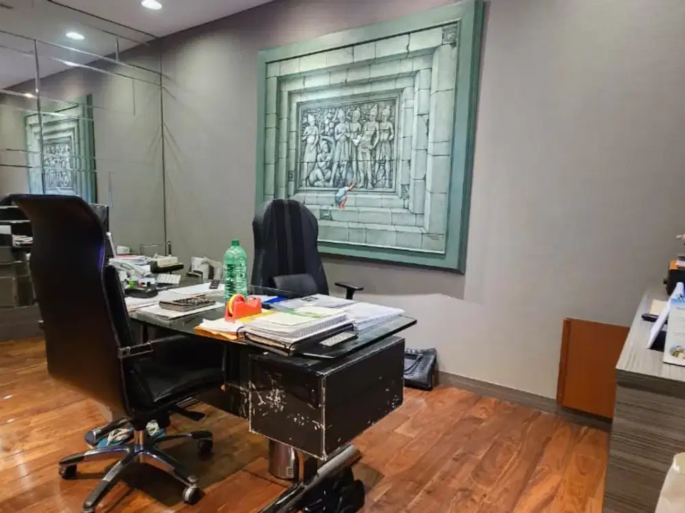 Dijual Kantor @ Equity Tower. Luas 221m. Security 24 Jam (dalam Portal). Fully Furnished. Harga 14M