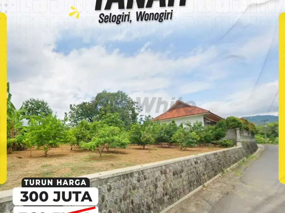 Dijual Tanah Perkebunan Harga Murah Di Wonogiri Kota Cocok Untuk Investasi