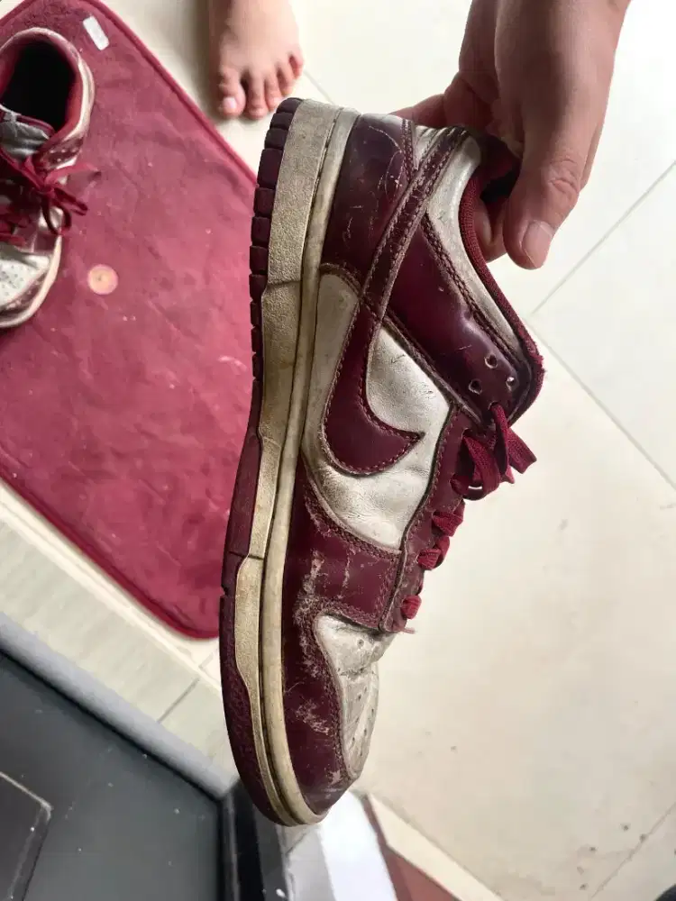 [Second] Nike Dunk Low Team Red Ukuran 39 Unisex