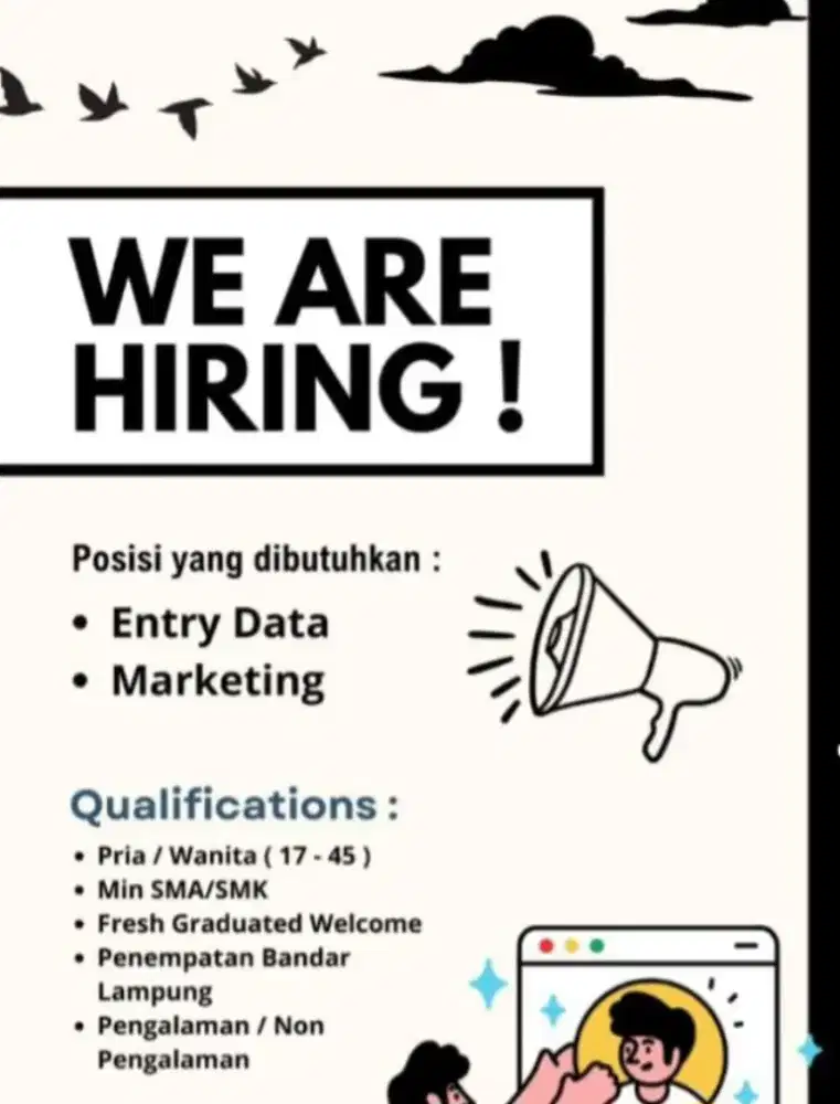 Lowongan kerja staff marketing