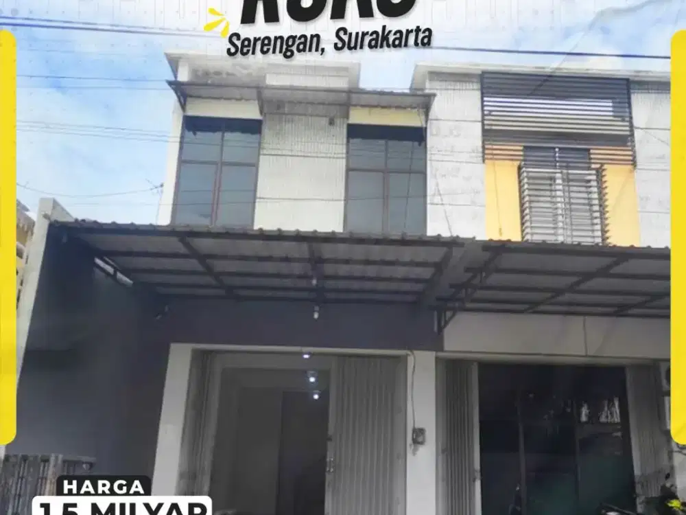Ruko 2 Lantai Di Serengan Solo Siap Pakai Cocok Untuk Toko Dan Kantor