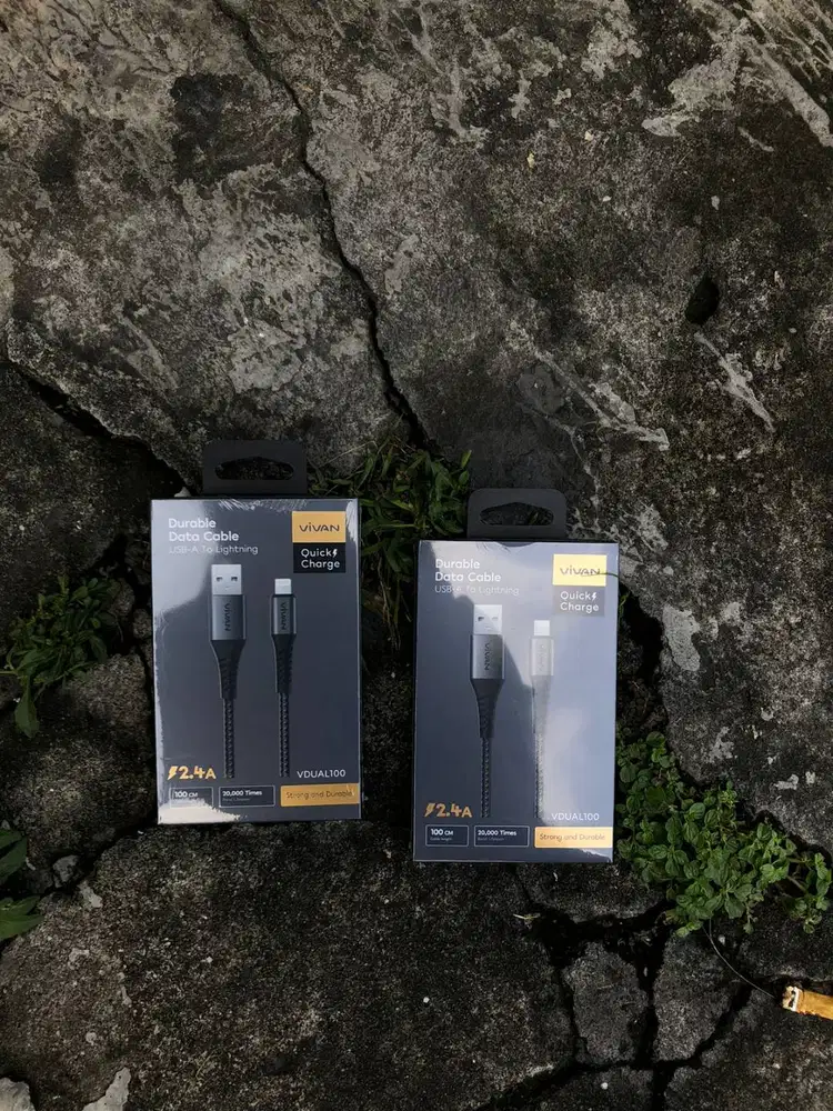 Vivan Data Cable VDUAL100 2.4A Lightning 1M