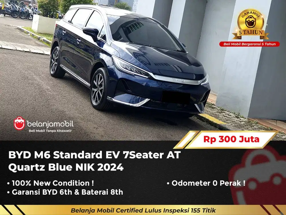 [ GARANSI 5TH ] BYD M6 M 6 Standard EV 7 Seater AT 2024/2025