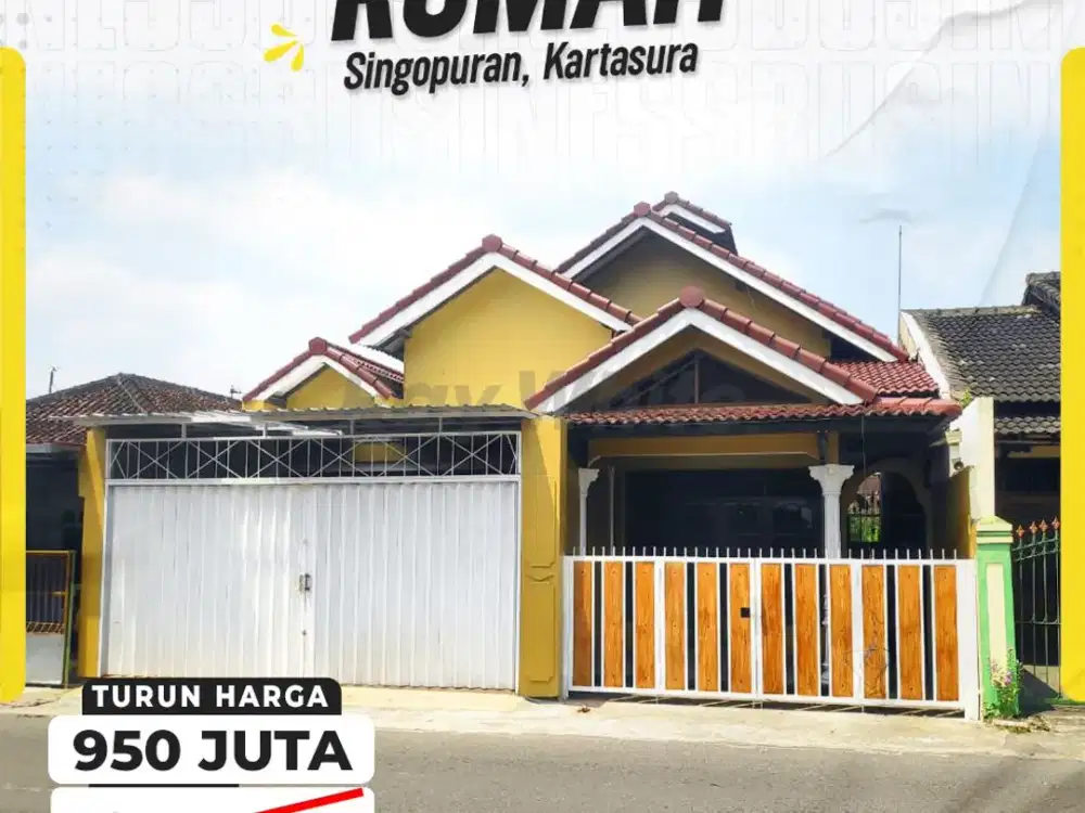 Rumah 2 Lantai Di Singopuran Kartasura Siap Pakai Akses Jalan Lebar Dekat Fasum