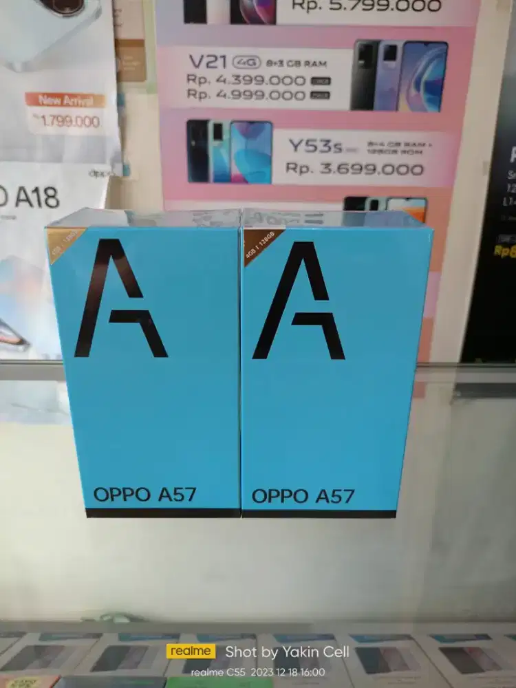 Oppo A57 4/128 GB 33W SUPERVOOC Batre 5000 mAh  Garansi Resmi