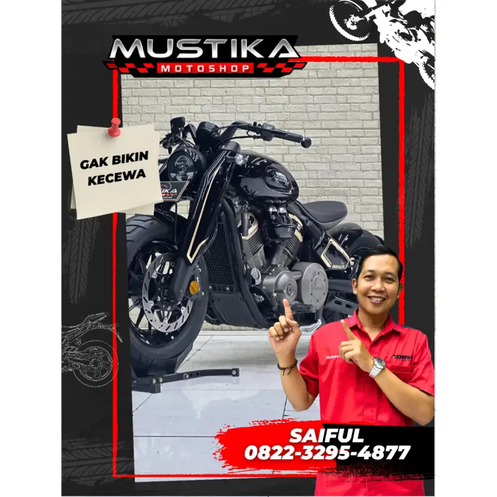 Odo 300 Bekas Rasa Baru!!Beneli Napolean Bob 500cc 2025 Mulus-Mustika