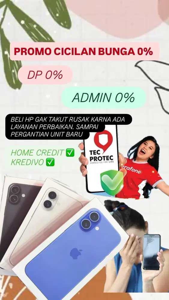 CICILAN IPHONE 17 BUNGA 0% DP 0% BUNGA 0%