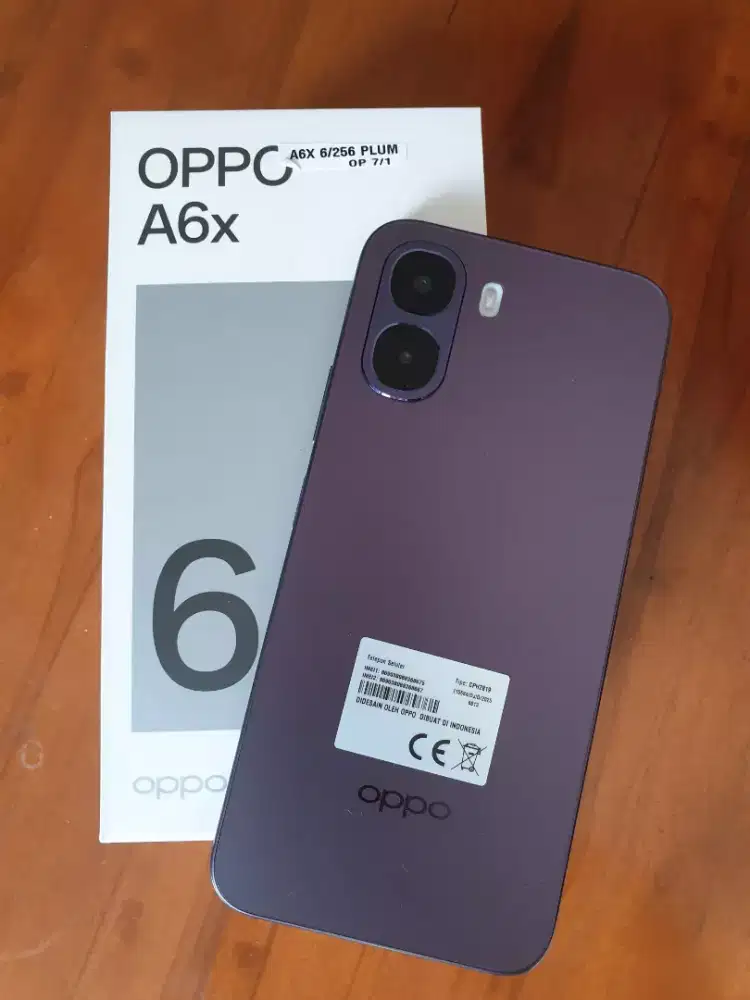 Oppo A6x 6/256  baru 3 minggu