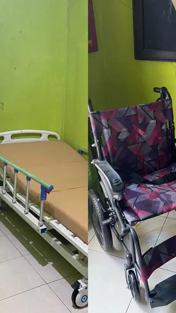 DIJUAL!! Kasur pasien dan kursi roda