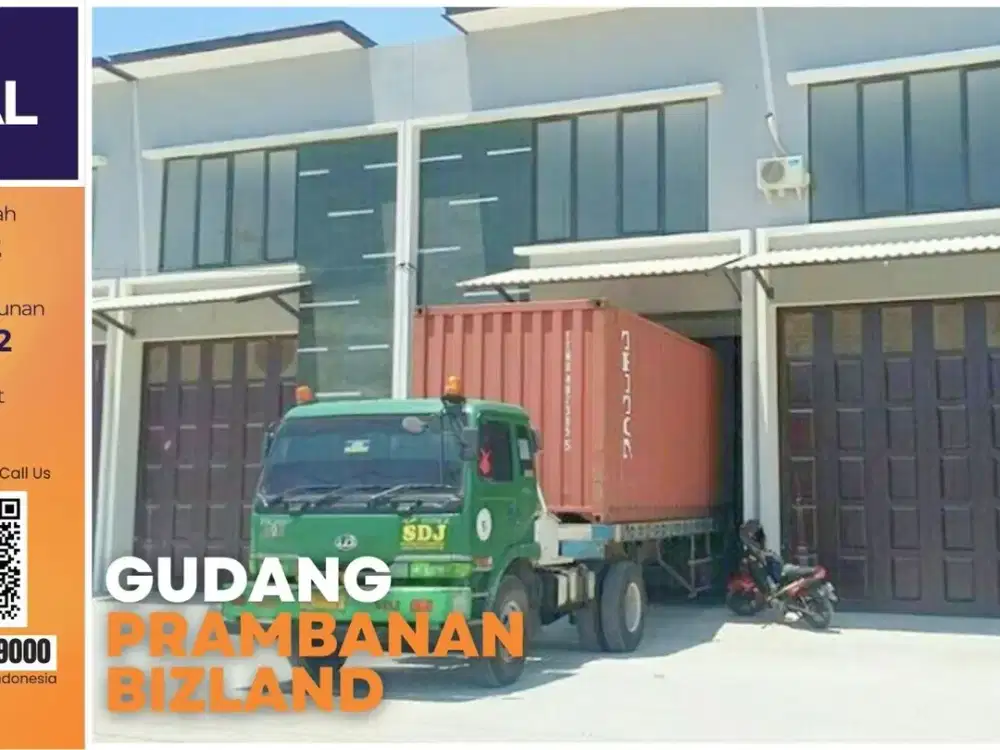 JUAL CEPAT GUDANG 2 LANTAI PRAMBANA BIZLAND BLOK SA – 200 METER DARI TOL CERME