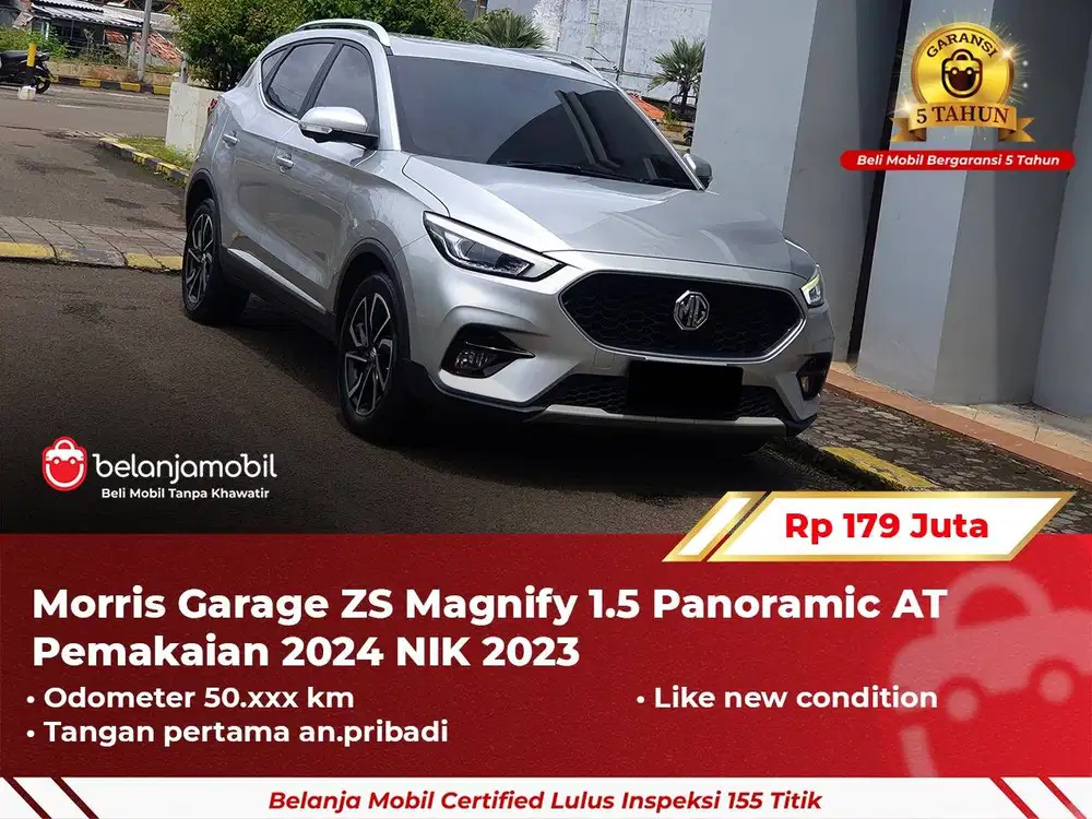 [ GARANSI 5TH ] MG Morris Garage ZS Magnify 1.5 Panoramic AT 2023 2024