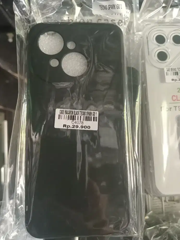 CASE MACARON BLACK TECNO SPARK GO 1