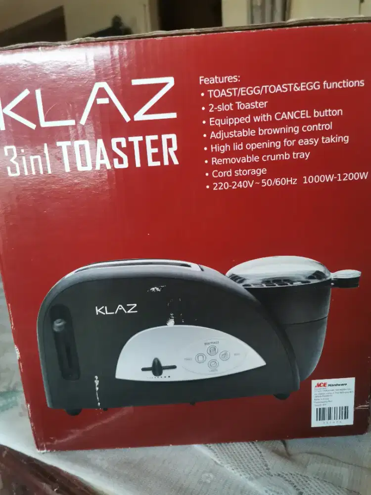 Jual Klaz 3in1 Toaster (panggang roti, telur dan