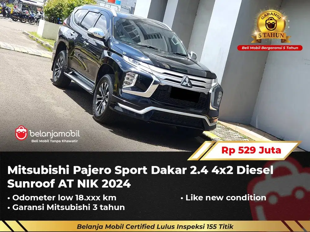 [ GARANSI 5TH ] Mitsubishi Pajero Sport Dakar 2.4 4x2 Diesel 2024/2025