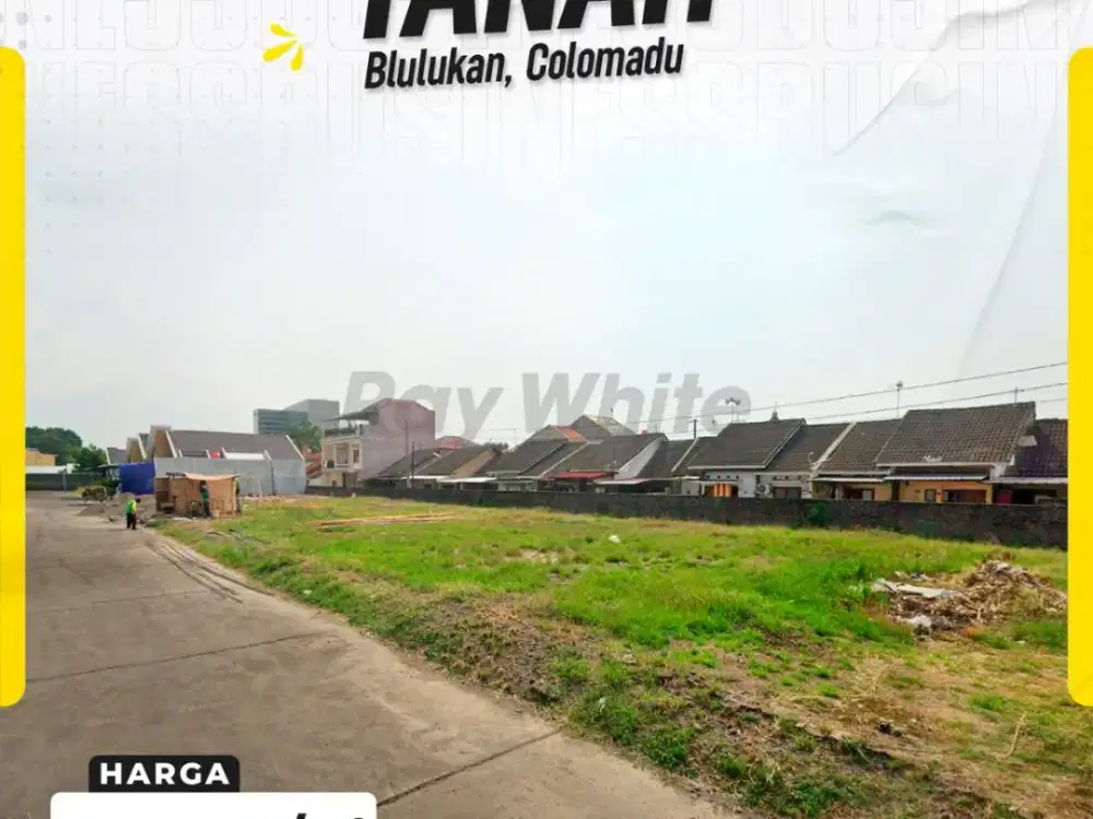 Tanah Kavling 180meter Eksklusif Siap Bangun di Cluster Modern Blulukan, Colomadu KRA