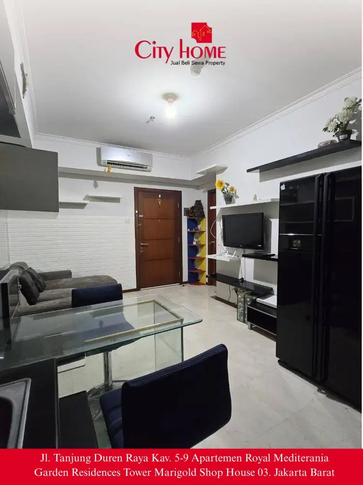 Disewakan Cepat 2+1BR Royal Mediterania Garden Jakarta Barat