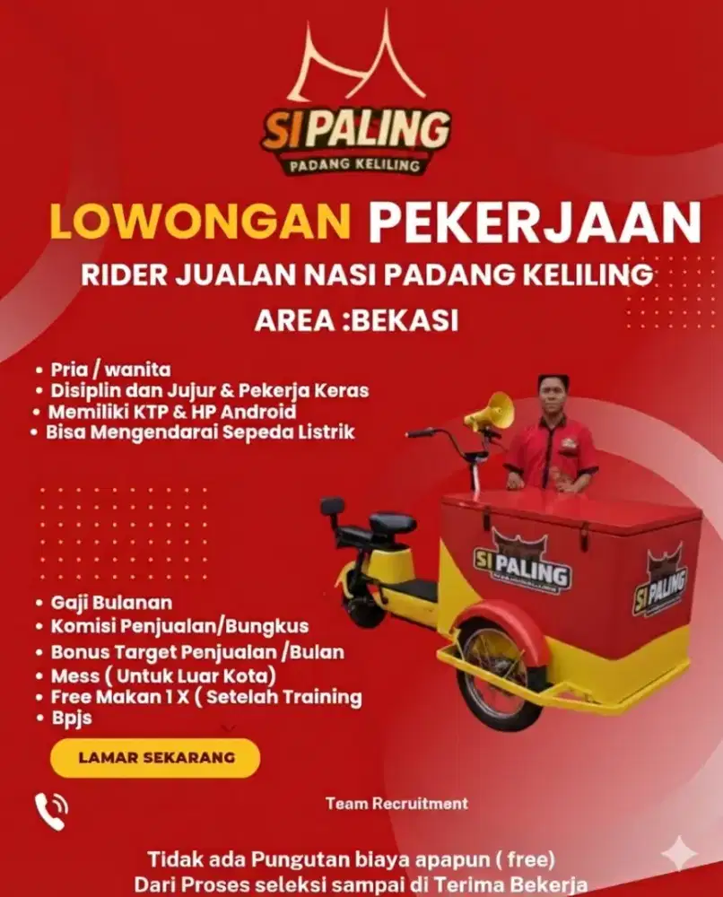 Dibutuhkan Driver SiPaling (Nasi Padang Keliling)