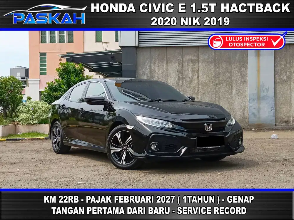 HATCH BACK KM=22k TAX=2027 BUNGA=5% Civic E Hatchback 2020 Nik 2019 HB