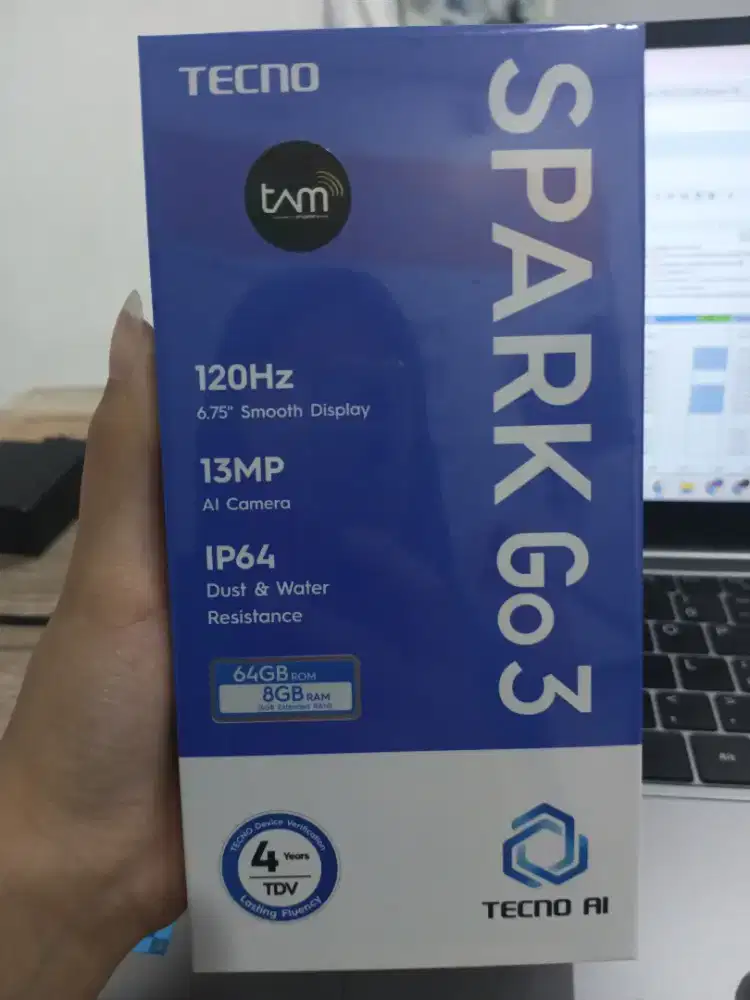 Tecno Spark Go 3 4/64 New Garansi Resmi Promo Bandung