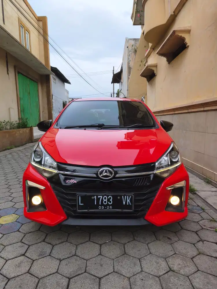 Daihatsu Ayla 2021 automatic matic merah metalik