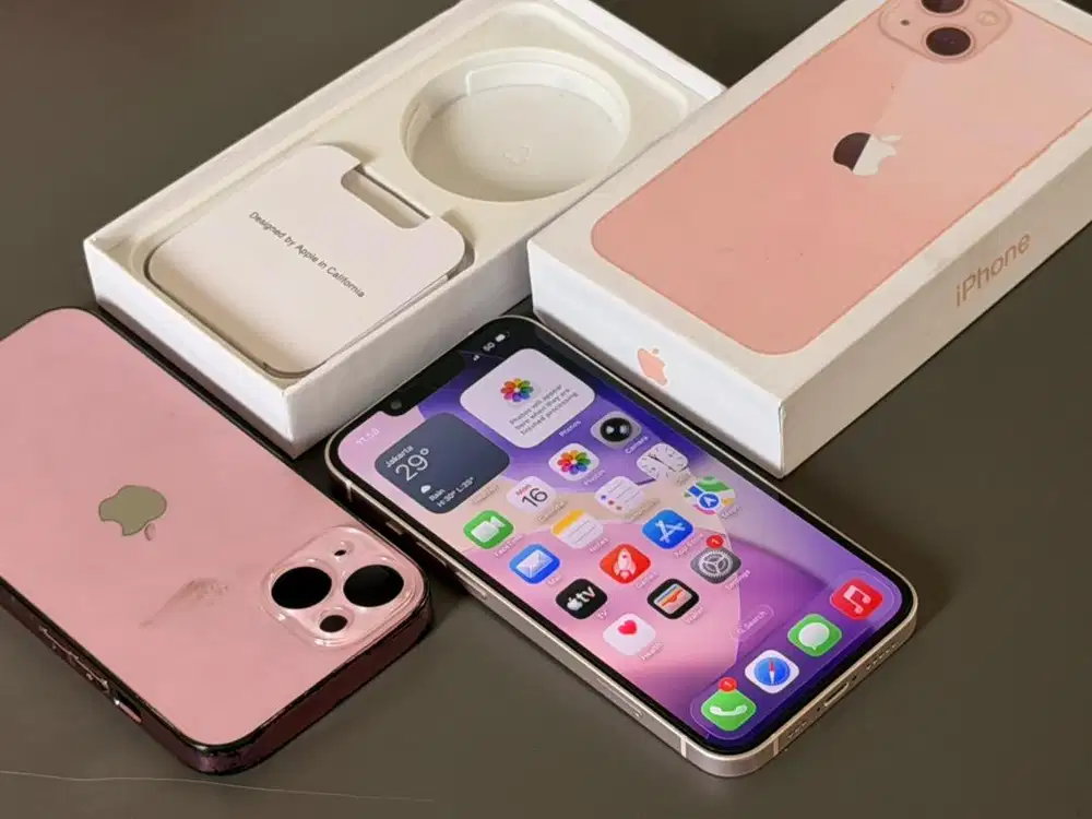 Iphone 13 PINK mulus bh 100% bisa TT