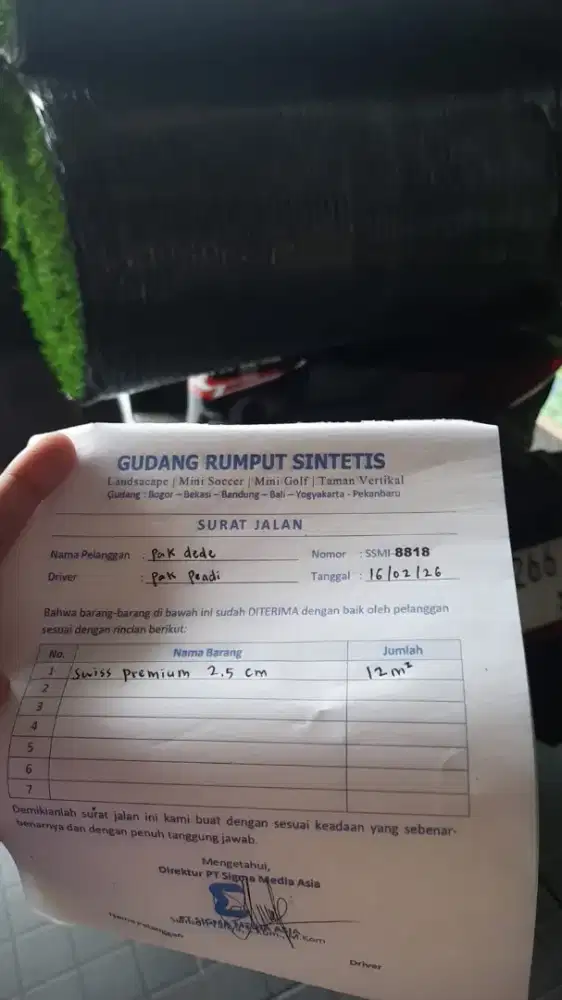 Rumput sintetis Mini golf