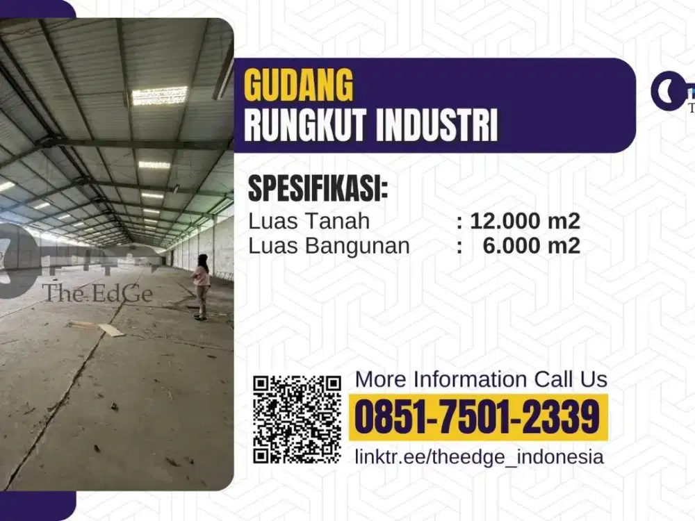 DIJUAL GUDANG BESAR 10.200 M² RUNGKUT INDUSTRI SURABAYA – KAWASAN INDUSTRI RESMI | HGB PT