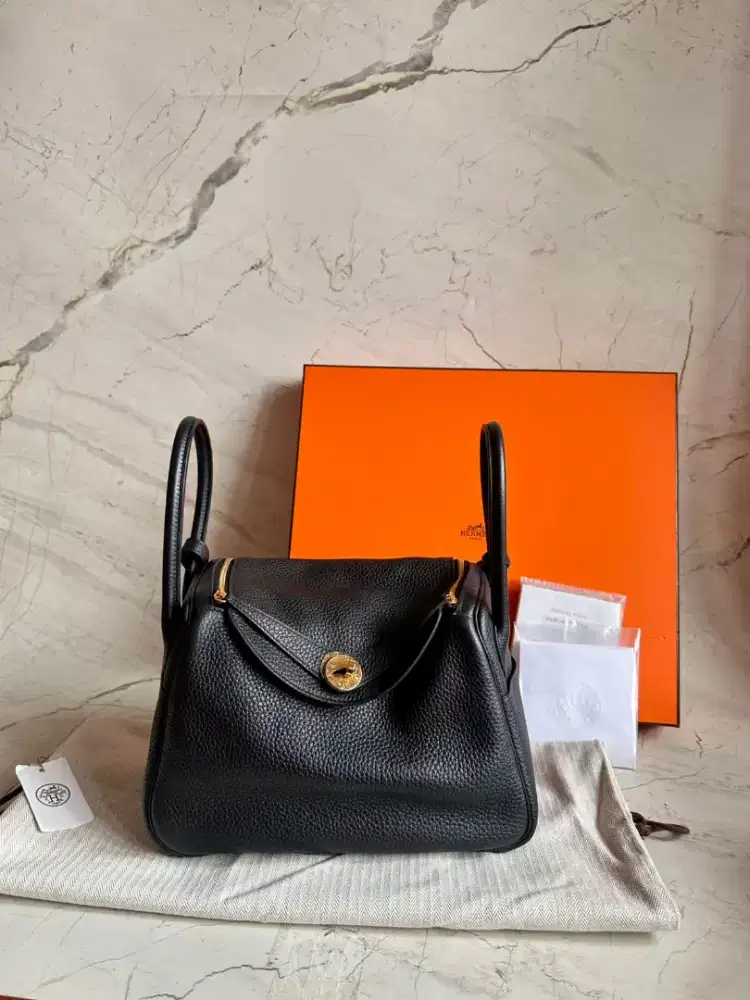 Hermes Lindy  L26 black GHW 2022