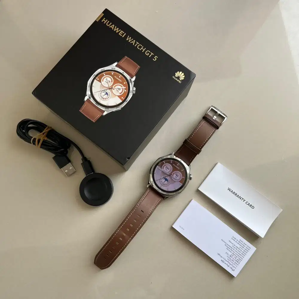 Huawei watch GT 5 brown