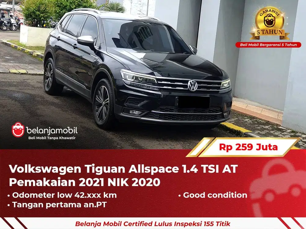 [ LOW KM ] Volkswagen VW Tiguan Allspace 1.4 TSI AT 2020 2021