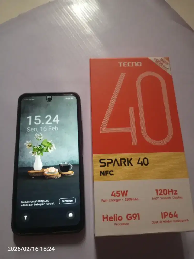 Dijual cepat hp android techno spark 40