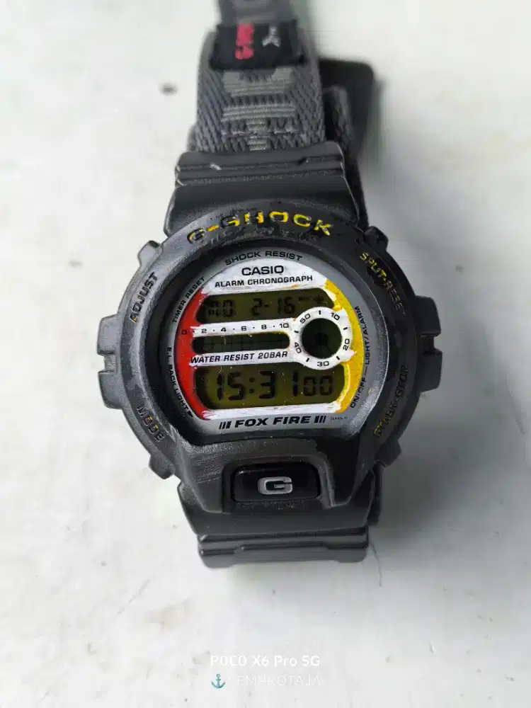 gshock dw 6900 fox fire