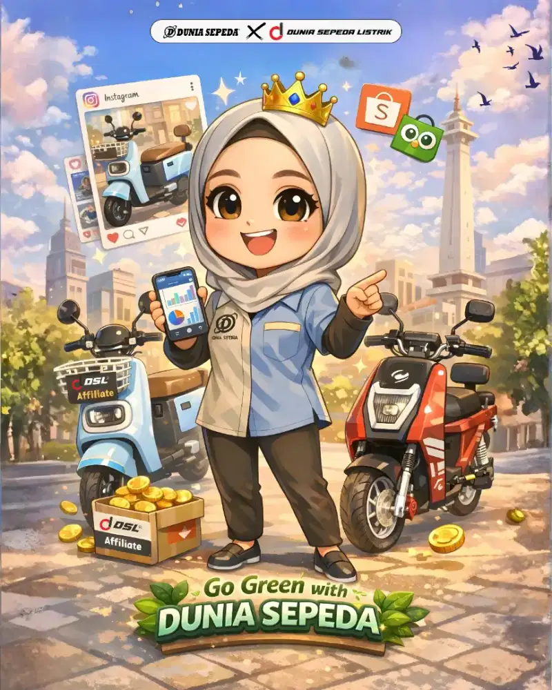 Promo Sepeda Listrik Murah 3jutaan Bisa Kredit Tanpa DP Garansi ada
