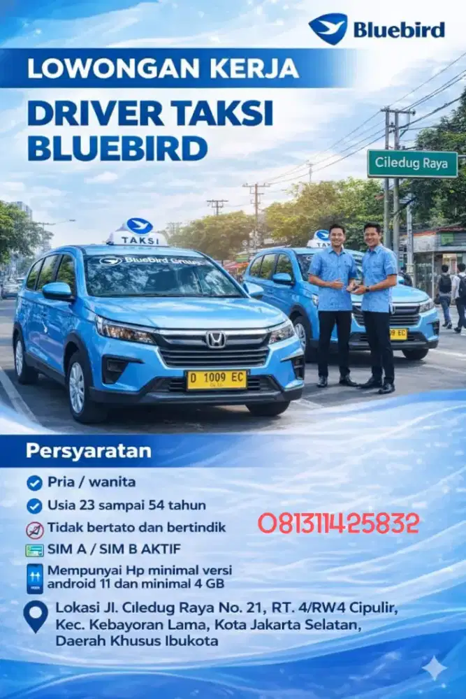 Loker driver Bluebird Cipulir