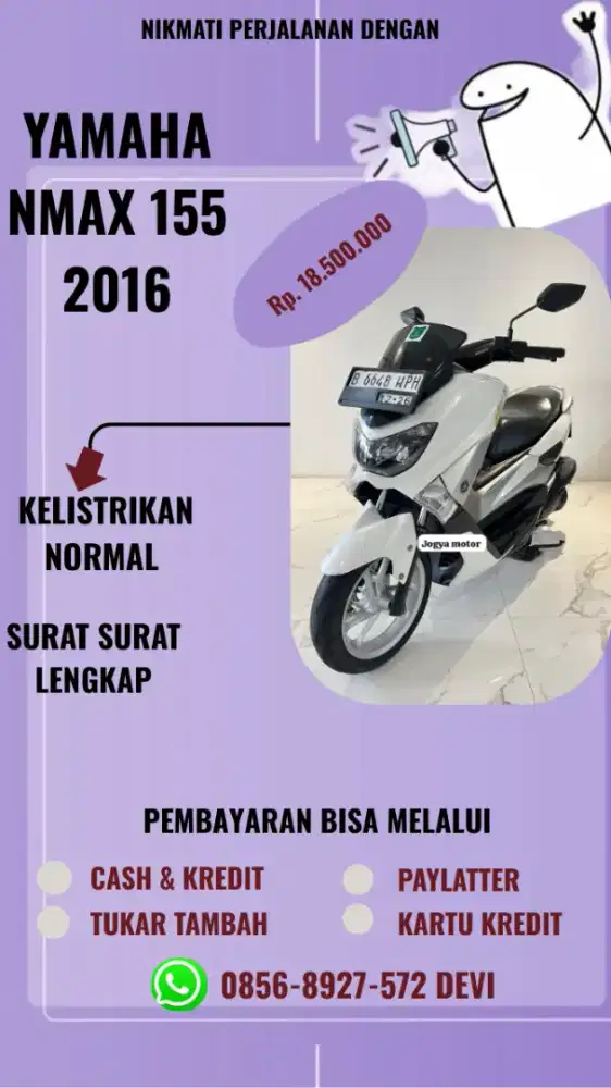 D - Yamaha nmax old th 2016 harga terjangkau