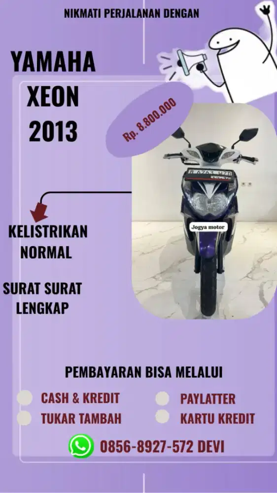 D - Yamaha Xeon th 2013 unit siap pakai