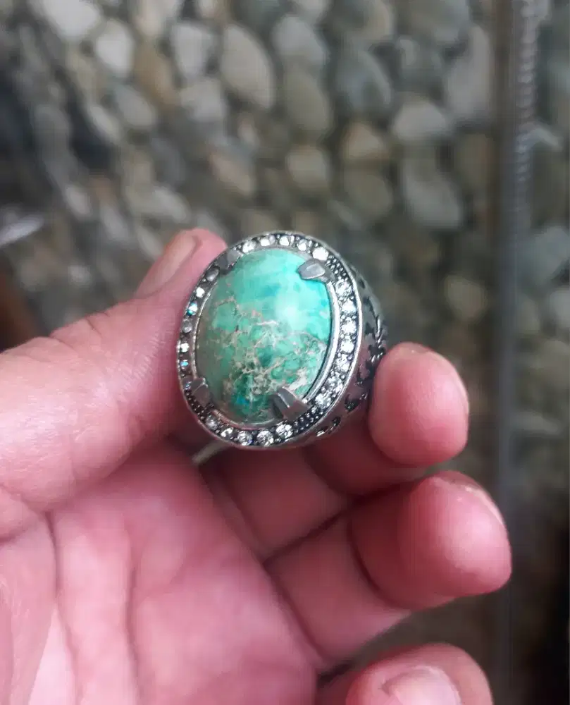 Pirus Persia Ring Perak Tebal