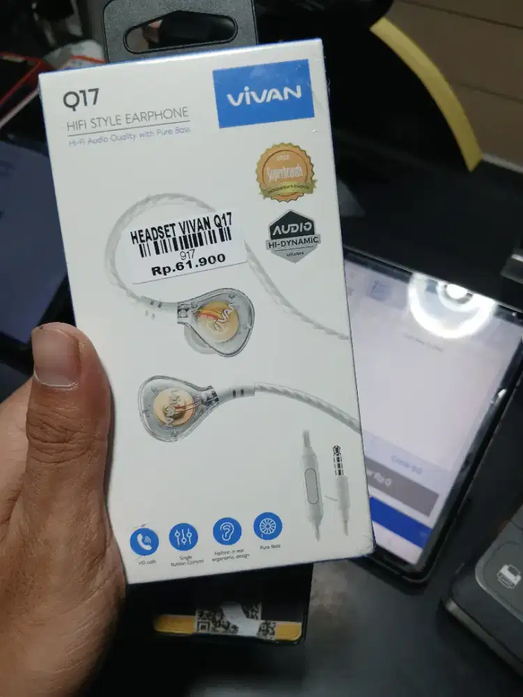 HEADSET  VIVAN Q17 |ATLANTIS DAHSYAT
